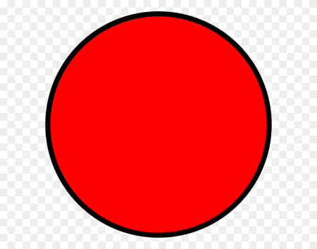 Кружок красного цвета