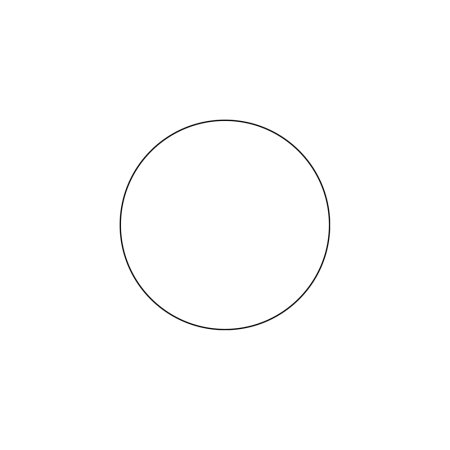 В круге белом