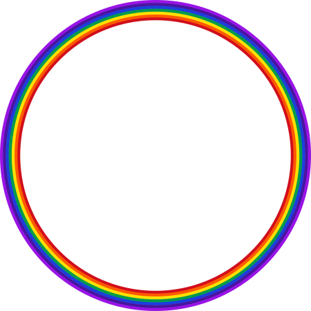 Круглые рамки разноцветные