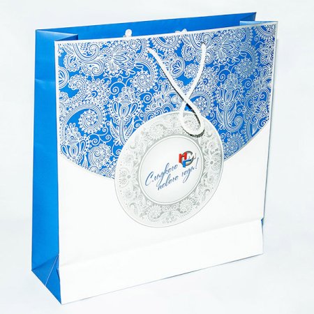 Новогодние подарочные пакеты брендированные