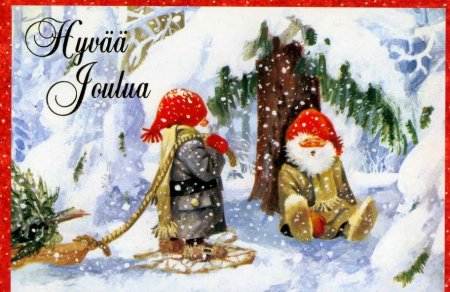 Финские новогодние открытки