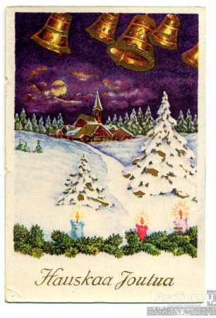 Рождественская открытка на финском языке