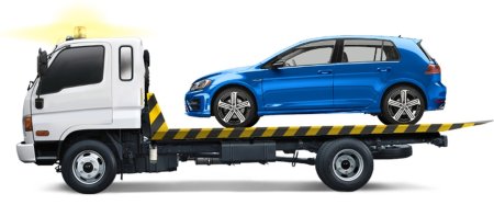 Эвакуатор на белом фоне