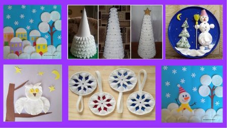 Поделки на НГ из ватных дисков