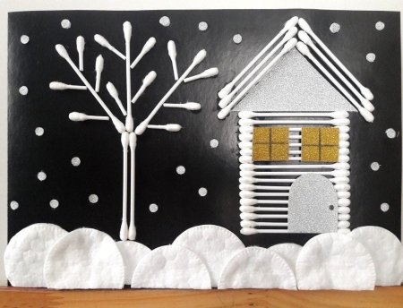 Зимняя аппликация