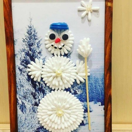 Поделки из ватных Пало