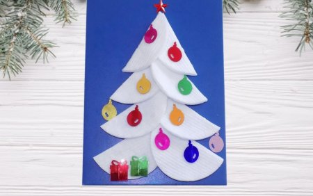 Простые аппликации к новому году