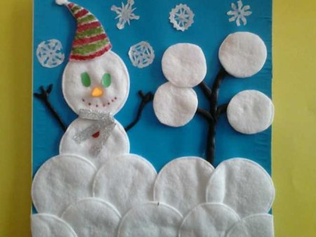 Поделки из ватных дисков