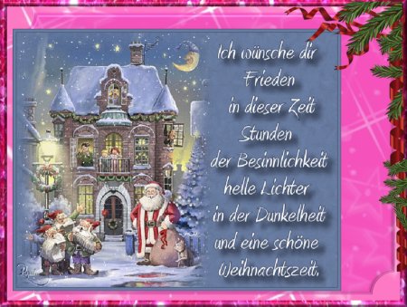 Поздравление с Рождеством на немецком языке