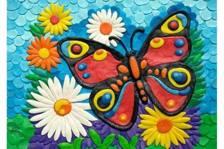 Пластилинография бабочка