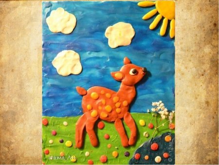 Пластилиновая живопись для детей