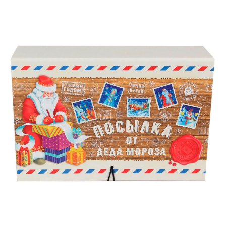 Коробка посылка от Деда Мороза