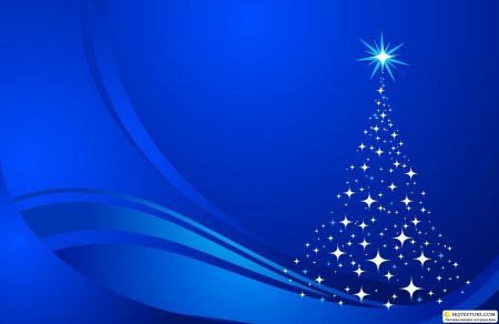 Синий новогодний фон