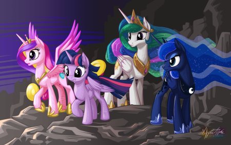 Селестия Луна Каденс и Твайлайт