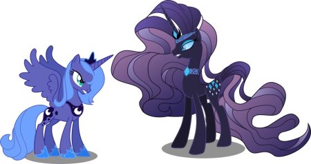 Дружба это чудо принцесса Луна и Рарити