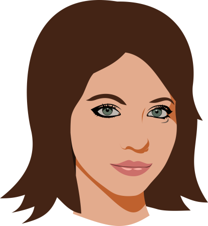 Мультяшные лица девушек