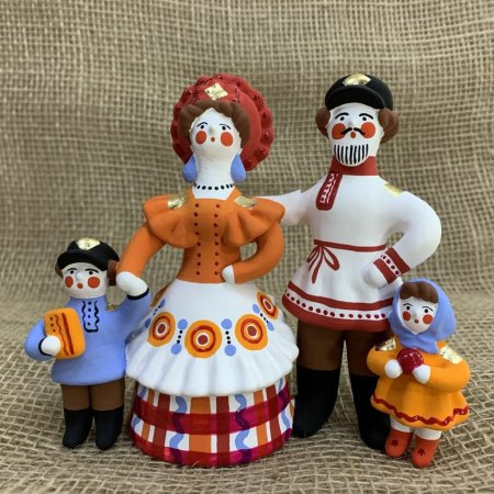 Глиняные игрушки Дымково