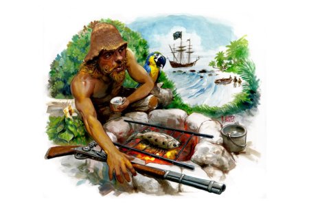 Робинзон Крузо на необитаемом острове