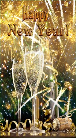 Мерцающие новогодние открытки