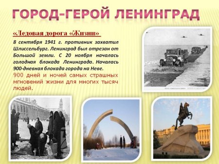 Блокада Ленинграда город герой