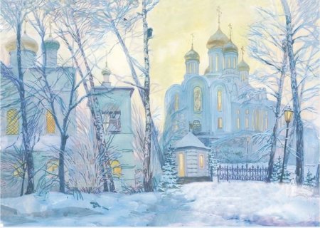 Рождественская открытка православная