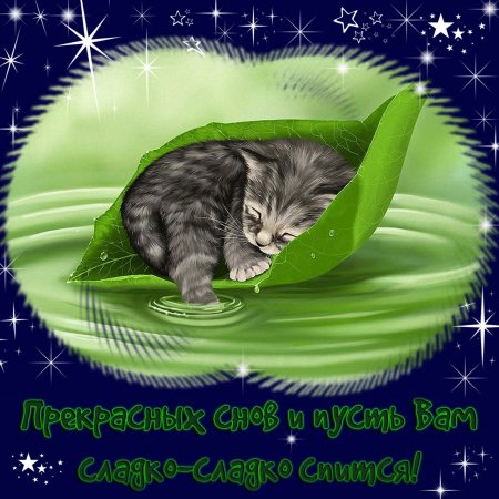 Открытки спокойной ночи