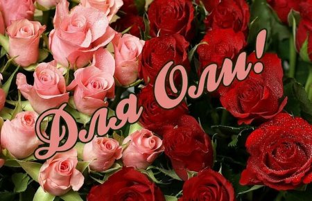 Цветы для Ольги в день рождения