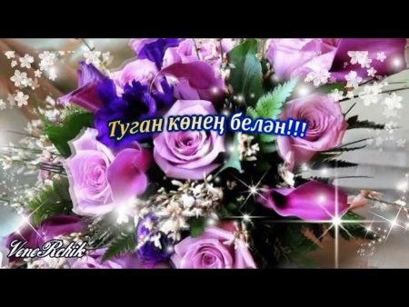 С днём рождения женщине на татарском языке