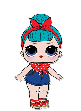 Кукла lol risunka