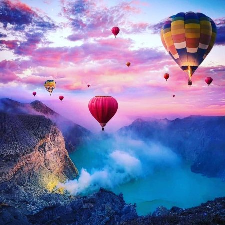 Воздушный шар в небе