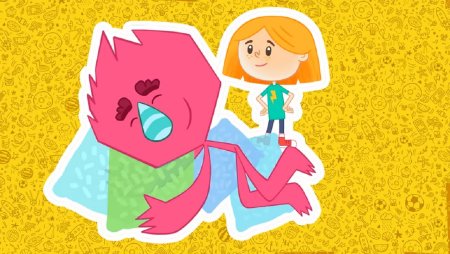 Герои мультика Катя и эф