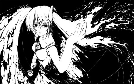 Аниме в черно белом стиле