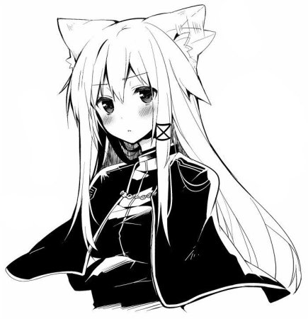 Аниме черно белое