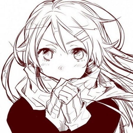 Аниме черно белое