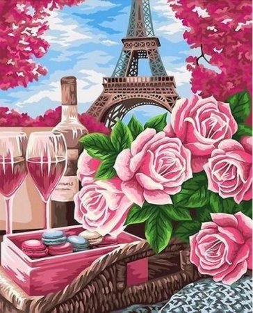 Алмазная мозаика Париж Эйфелева башня