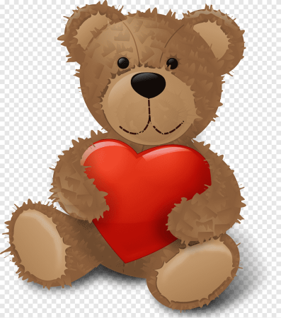Медвежонок с сердцем в руках