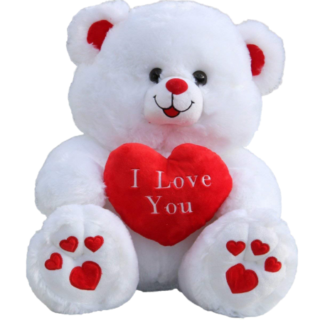 Мишка с сердечком я тебя люблю
