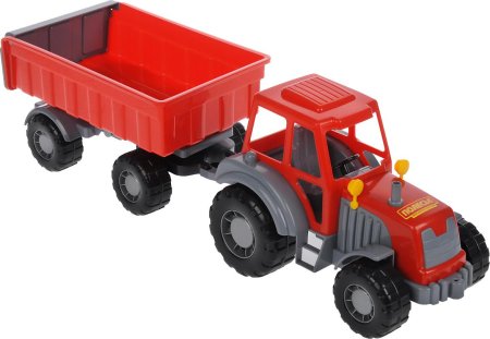 Трактор Полесье "Алтай №1", с прицепом