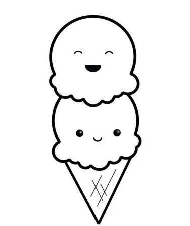 Кавайные раскраски