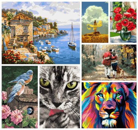 Рисование картин по номерам