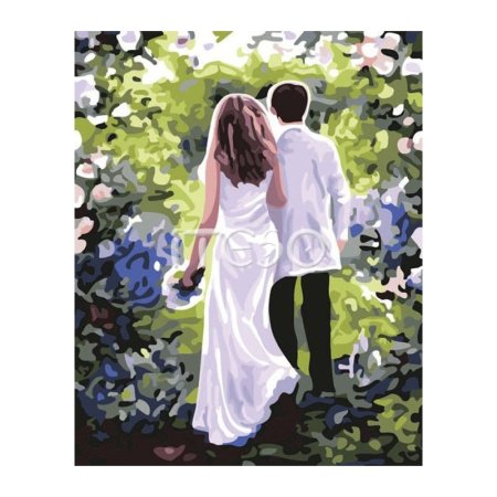 Рисунок на холсте любимому