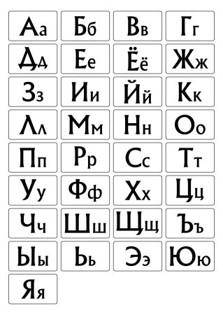 Русский алфавит