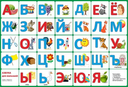 Алфавит русский для детей