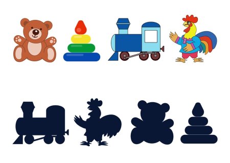 Найди тень для малышей