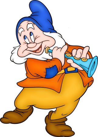 Гном весельчак из Белоснежки