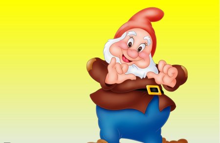 Белоснежка и семь гномов весельчак