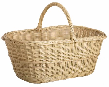 Корзина на белом фоне