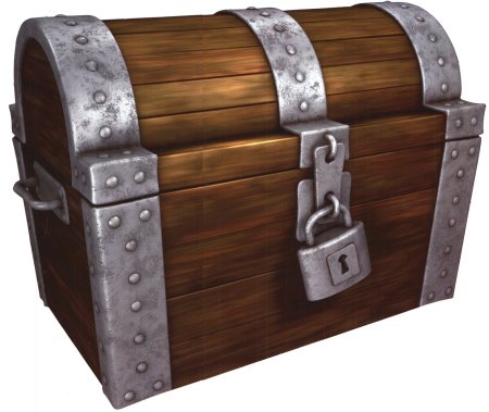 Сундук на прозрачном фоне