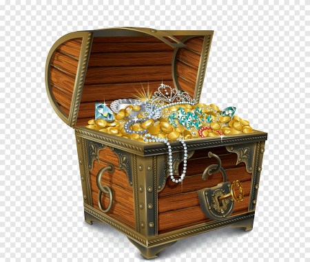 Пиратский сундук с сокровищами