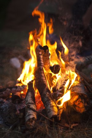 Огонь костер